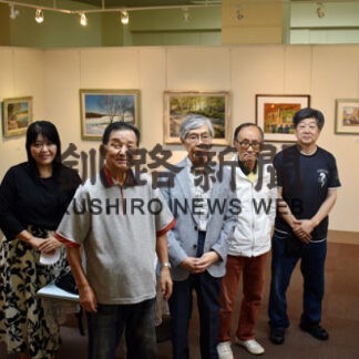 パステル画や油絵 多彩に　郷土画家の会５人が合同展(2022-10-06)