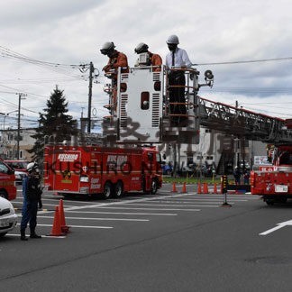 有事の行動を確認　釧路地方合同庁舎で消防訓練(2022-10-06)
