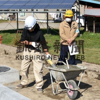 安全パトロールで工事現場を視察(2022-11-05)