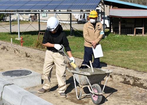 安全パトロールで工事現場を視察(2022-11-05)