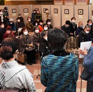 「ねむろ１００景スケッチ集」桐澤さんしのぶ　完成記念し原画展示解説(2022-11-18)