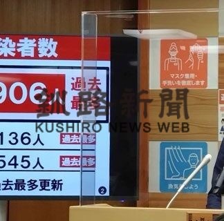 知事、最大限の警戒呼び掛け　道内感染１万人超えで(2022-11-16)