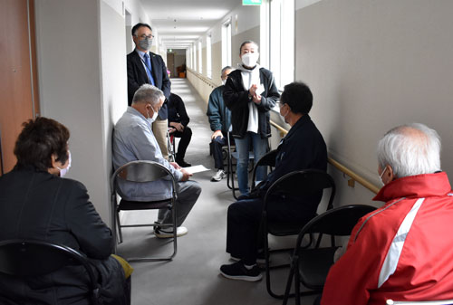 高層マンションへ避難を ひばり旭町内会などが初の津波避難訓練(2022-11-05)