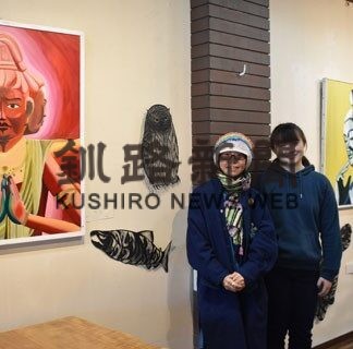 ポップな仏画と切り絵　北陽高校美術部員と顧問コラボ展(2022-12-13)