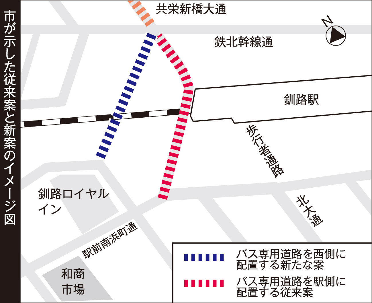 北大通と共栄新橋大通、新たな連結案で議論(2022-12-03)