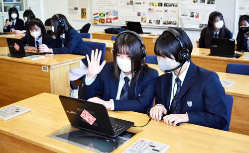 明輝高生とニュージーランドの高校生交流(2022-12-07)