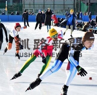笛木（標茶虹別）橋本（別海西春別）２冠達成　釧根内外から２６０人参加　スピードスケート(2022-12-06)