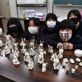 初の陶芸で干支づくり　ガールスカウト北海道第９団(2022-12-04)