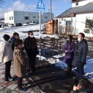 子供たちの安全確保　新たに横断歩道設置(2023-01-15)