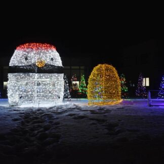 「つるぼー」イルミネーション 愛らしく(2023-01-24)