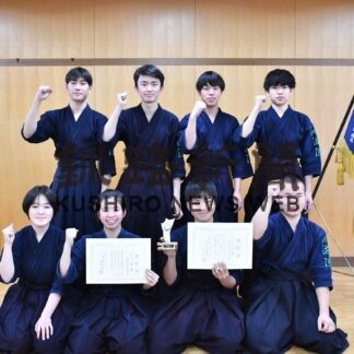 湖陵高剣道部、卓球部アベックV(2023-01-10)