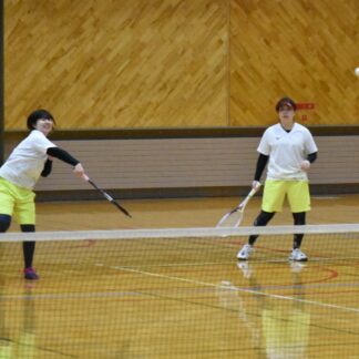 世代超えダブルス結成　ソフトテニススポーツ協会杯(2023-02-05)
