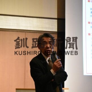 付加価値高め事業継続　釧新懇話会で蝦名市長講話(2023-03-01)