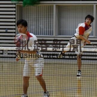 宮下・村山組（釧湖陵）１６強ならず　全道高校ソフトテニス熱戦(2023-03-19)