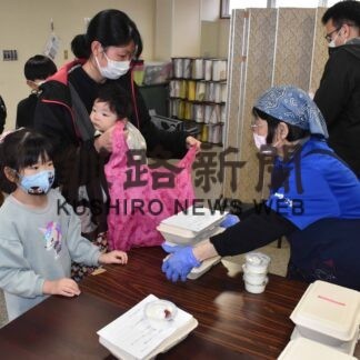 こども食堂 多くの市民が来場　持ち帰り方式で１０３食完売(2023-03-30)