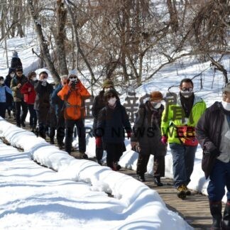 冬の釧路湿原「素晴らしい」　観光ガイドの会交流イベント(2023-03-05)