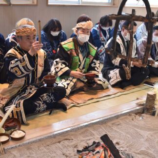 春採生活館、伝統儀式で完成祝う(2023-03-29)