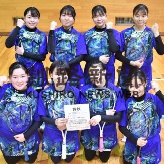ソフトテニス青陵中女子全道優勝　ウインター杯(2023-04-04)