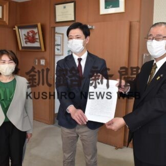 再生エネ設置で条例制定を　まちづくり会議が市に要望書提出(2023-05-27)