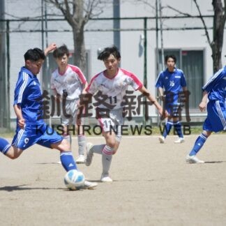 Ｋ１リーグ混戦模様　釧新旗中学生サッカー(2023-05-22)