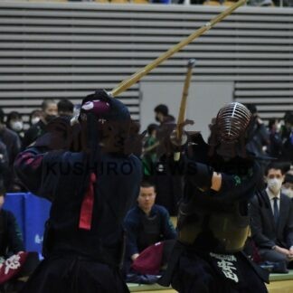 釧湖陵（男子）決勝Ｌ進出　全道高校剣道【釧路市】(2023-06-16)