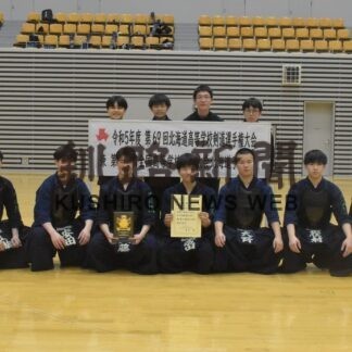 釧湖陵ベスト８　釧根勢唯一、敢闘賞も受賞　全道高体連剣道【釧路市】(2023-06-17)