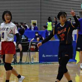 インターハイ点描③　旭川実業３年　石崎茉凛、渡部結菜(2023-08-05)