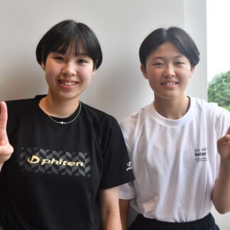 インターハイ点描④　旭川実業２年　小林史果、滝口空楽【釧路市】(2023-08-06)