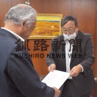 装甲車移動訓練中止を　釧労連、釧路平和委が市と町に要請【釧路市】(2023-08-17)