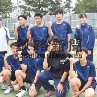 釧湖陵３年ぶり優勝　女子は釧江南３連覇　高校テニス【釧路市】(2023-09-12)