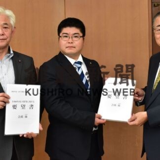 新年度予算編成へ要望　市議会の会派紬【根室】(2023-10-28)