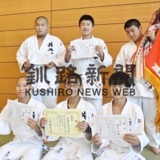 釧共栄 負けなしＶ　中学柔道釧根地区【釧路市】(2023-10-16)
