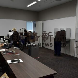 浜中町長選、期日前投票始まる【浜中】(2023-10-05)