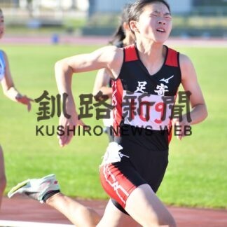 人見選手（足寄中１年）中学日本記録更新　釧路陸上競技場で樹立【釧路市】(2023-10-15)