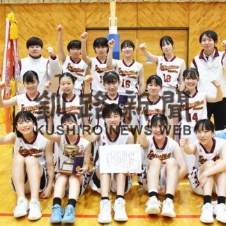 釧鳥取（男子）、釧鳥取西（女子）Ｖ　中学バスケ全道新人北大会予選会【釧路市】_1(2023-11-21)