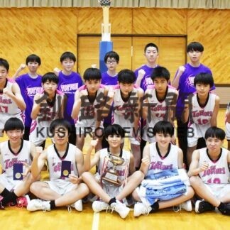 釧鳥取（男子）、釧鳥取西（女子）Ｖ　中学バスケ全道新人北大会予選会【釧路市】(2023-11-21)