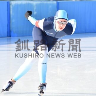 笛木３０００で大会新、松坂と共に２冠　中体連スピード【釧路市】_1(2023-12-04)