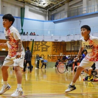 白糠全種目Ｖ達成　バド中学生新人選手権【釧路町】(2023-12-04)