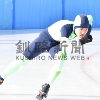 笛木３０００で大会新、松坂と共に２冠　中体連スピード【釧路市】(2023-12-04)