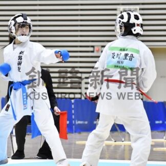 杉井（釧湖陵）女子組手３位　紺野、２種目で５位　全道高校選抜【釧路市】(2024-01-23)