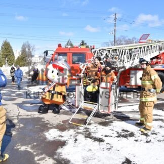 はしご車 最後の雄姿　阿寒湖温泉で引退イベント【釧路市】_1(2024-02-25)