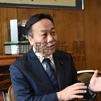 鉄道高架化「しっかり見極めが必要」　田中道議が来社、道政報告【釧路市】(2024-03-27)