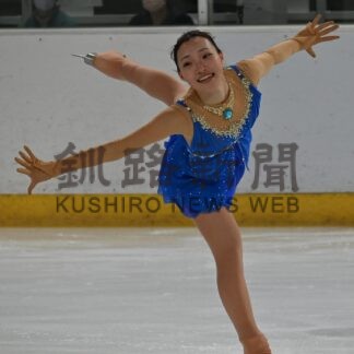 釧湖陵高３年・山﨑 全道フィギュアＶ　地元勢３１年ぶり【釧路市】(2024-03-19)