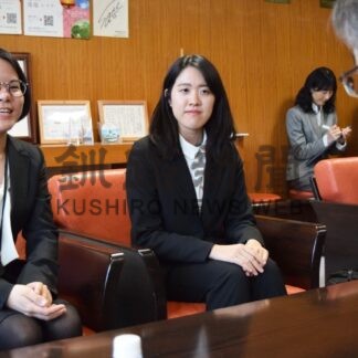 ＦＦＴでセンさん着任、市長表敬　釧路の魅力タイ語で発信【釧路市】(2024-03-21)