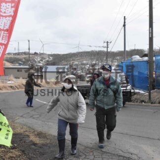 高台へ緊急避難　落石地区で津波想定し訓練【根室】(2024-03-31)