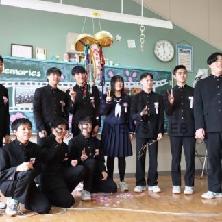 落石中で最後の卒業式【根室】(2024-03-12)