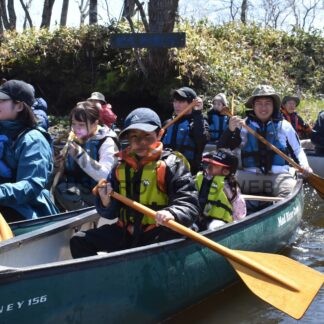 カヌー体験や散策楽しむ　ポー川史跡自然公園開園【標津】(2024-04-30)