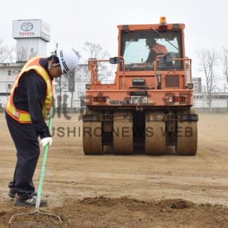 タカオ工業と東道路、北中グラウンド整備【釧路市】(2024-04-24)