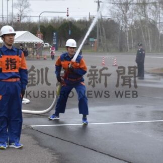 放水きびきびと　 標津消防団総合訓練大会【標津】(2024-05-19)