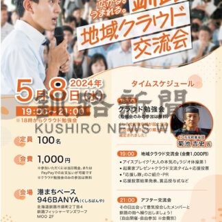 起業家、投票で応援　８日にクラウド交流会【釧路市】(2024-05-04)